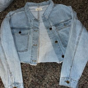 Mono B cropped jean jacket. Never worn